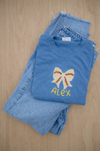 Load image into Gallery viewer, Baseball appliqué crewneck t-shirt
