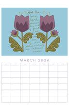 Load image into Gallery viewer, Hand drawn 2026 Calendar