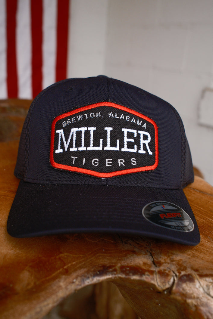 Miller embroidered patch hat black