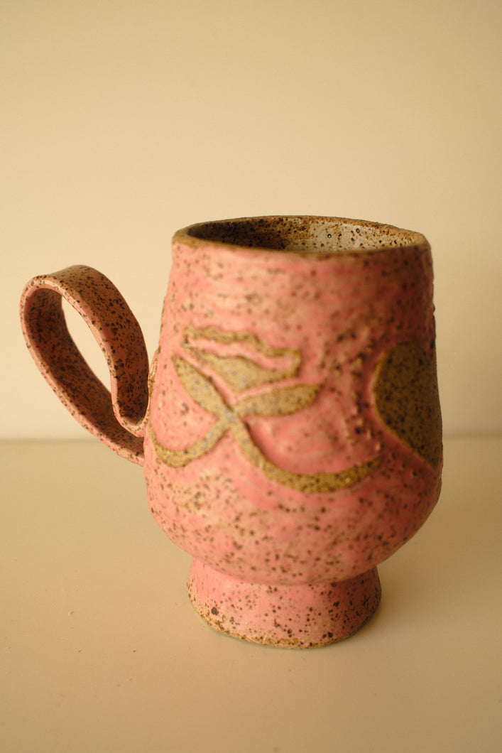 Heart ceramic mug