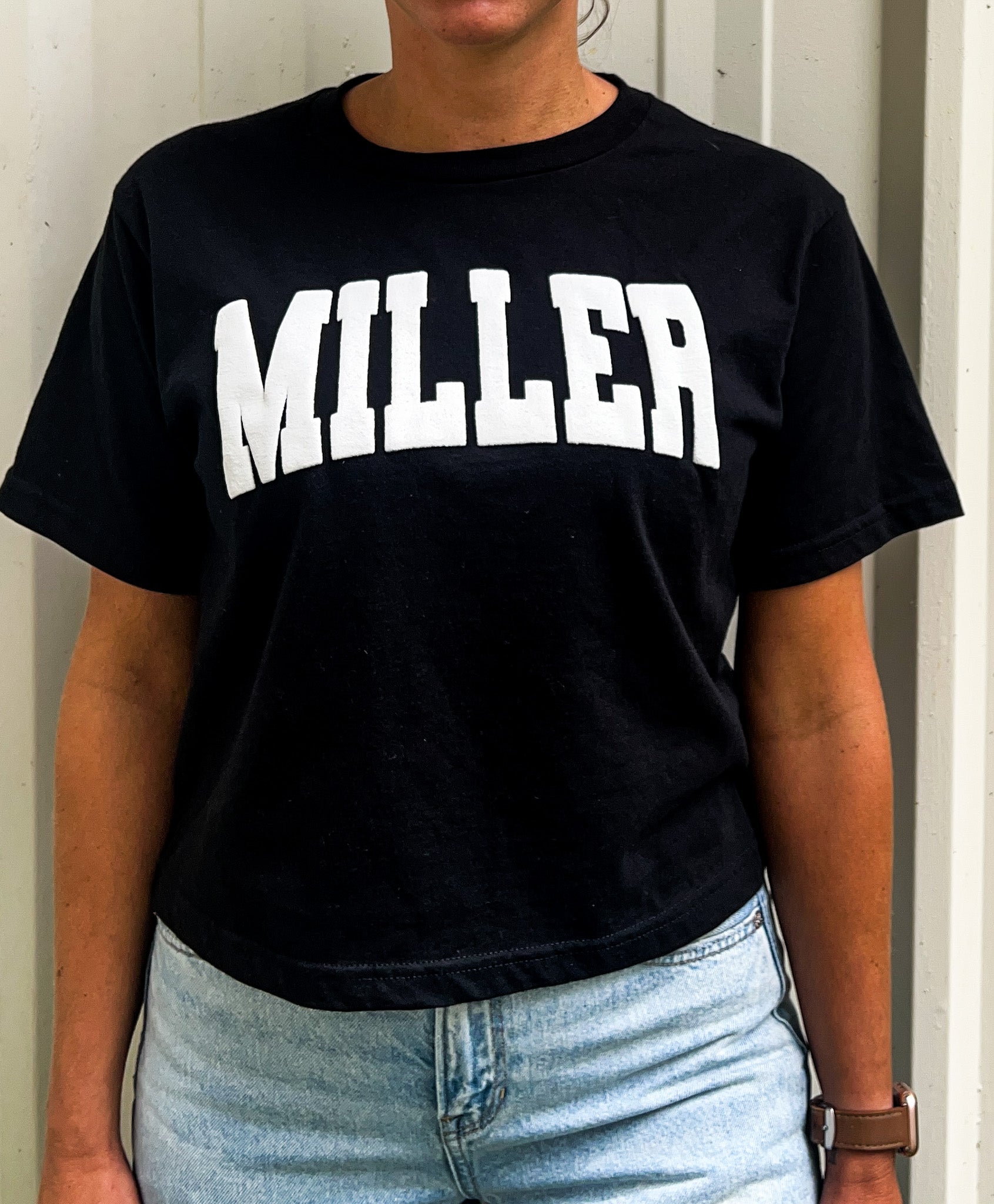 Crop Miller Puff Ink Tee